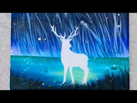 Deer painting idea | easy drawing tutorial | #shorts