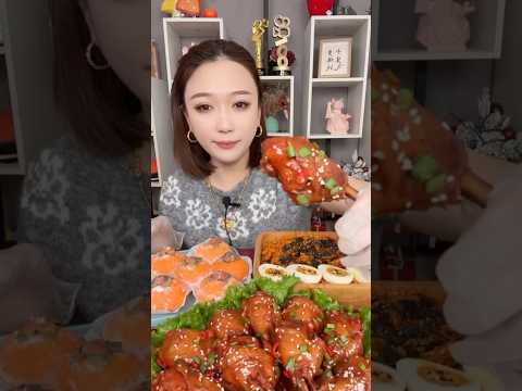 먹방 먹는 소리 Chicken Noodle Eggs #asmr #mukbang #food #eating