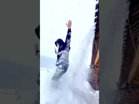 Snowfall fun in kashmir 2025 #fun #snowfall