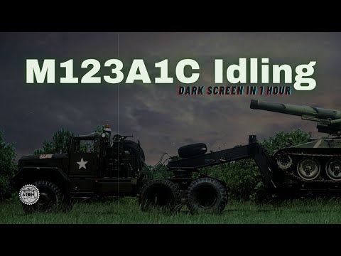 M123A1C Military Truck Idling ⨀ Deep Engine White Noise for Sleep