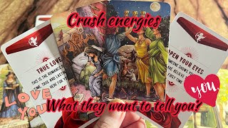 Crush Energies: What they want to tell you?😉😍 Hindi tarot card reading