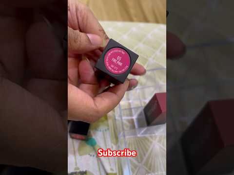 Swiss Beauty hd Matte fire pink best bridal lipstick #nykaa #shorts #review #makeup #unboxing