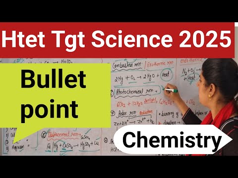 Bullet point class Htet tgt science 2025 || Chemistry most important class