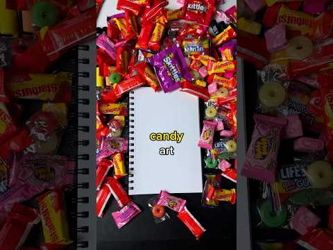 Making ART, But out of CANDY… (#shorts)