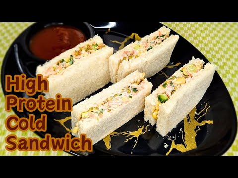 High Protein Cold Sandwich 🥪 | Bread Recipe 🍞 | Sandwich Recipe 😋 | Bread Sandwich Recipe 🤤