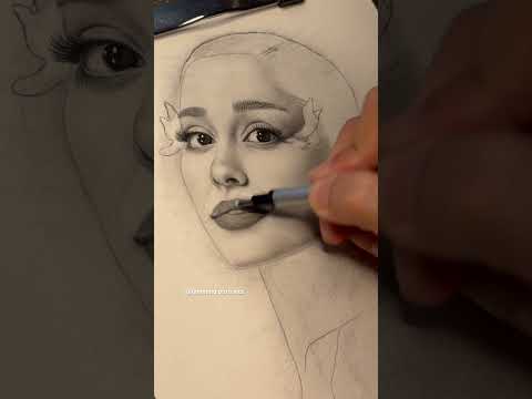 ari’s metgala look(tiktok:raymond.portraits) #artistdrawing #art #shortsvideo #artist #arianagrande