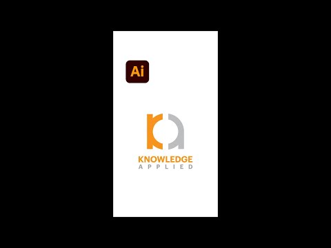 KA letters Creative logo illustration  - Adobe Illustrator tips #shorts - Graphic Design