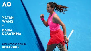 Yafan Wang v Daria Kasatkina Highlights | Australian Open 2025 Second Round