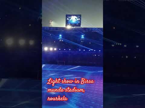 Hero, hockey India league at rourkela Birsa munda stadium!! Light show in hockey stadium @hil