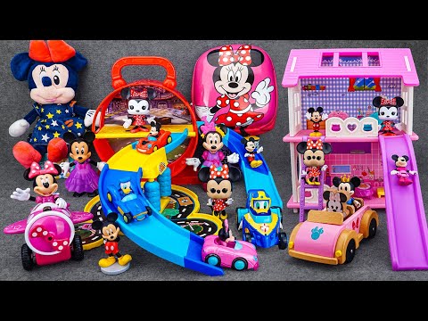 Satisfying with Unboxing Minnie Mouse Roller Coaster Pink Sweet Home Playset | Review Toys ASMR