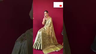 Muslin silk saree #shorts #shortvideo #silk #silksaree #muslinsilk #muslinsaree #delhi #mumbai#kajal