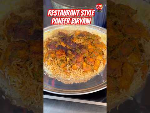 RESTAURANT STYLE PANEER  BIRYANI #shorts #paneerbiriyani #youtubeshorts #ytshorts