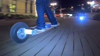 2 Wheel Electric Skateboard!? Speedboard First Ride