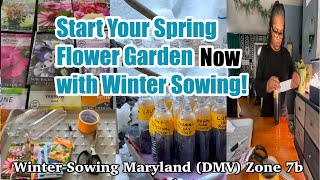 Flower Seed Starting in Water Bottles | Best Flowers for Winter Sowing #wintersowing  #growyourown