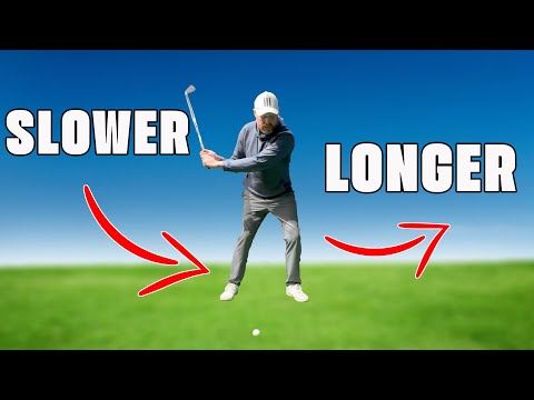 Swing SLOWER But Hit The Ball Farther