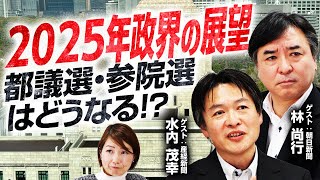 激変の年に!?朝日・産経記者と”2025年政界”を展望！都議選と参院選はどうなる？衆参ダブル選挙も!?【朝日新聞・林尚行、産経新聞・水内茂幸】｜選挙ドットコム