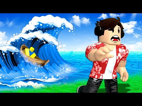 Can I Escape a TSUNAMI in Roblox?!