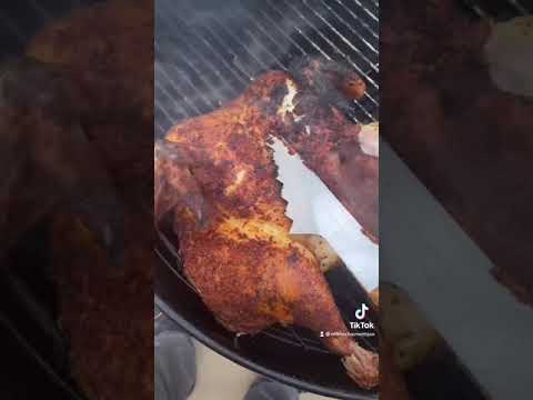 Spatchcock Chicken on the Weber Kettle