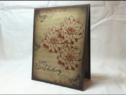 Craft With Me: Choose Happiness Vintage Card