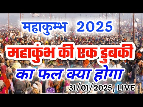 महाकुंभ की एक डुबकी का फल क्या होगा 31/1/2025