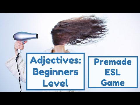 Adjectives Quiz | Beginners Level | English ESL Classroom Game