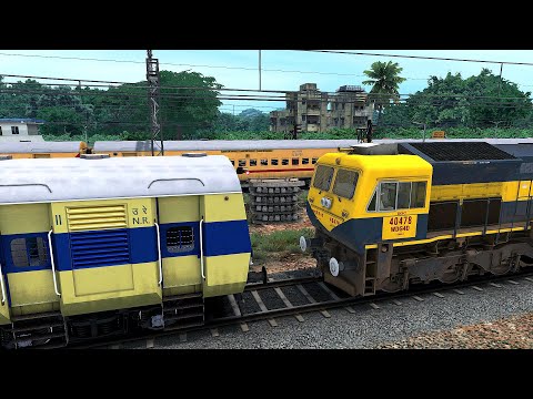 TRAIN SIMULATOR I WDG4D Rescue MEMU Train  I BUMPY RAILROAD I TRAIN GAME I Railworks I RAILWAY RITAM