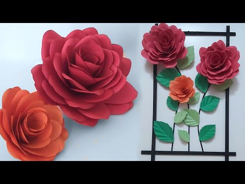 3D Paper Flower Wallmate l l Giant Paper Flower Wall Hangings l l No template needed