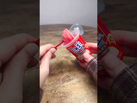 Icee Red Cherry Lollipop With Powder Candy #asmr #satisfying