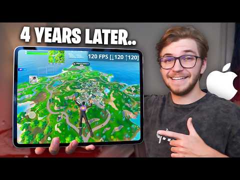 I Played Fortnite Mobile iOS on an iPad with 120 FPS! (It's amazing)