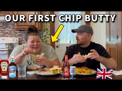 Americans Try a British Chip Butty for the First Time - 4 Different Ways!