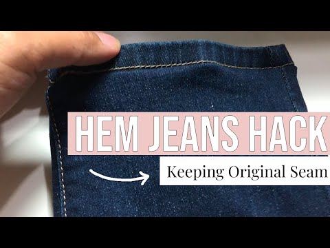 How to Hem Jeans and Keep the Original Seam