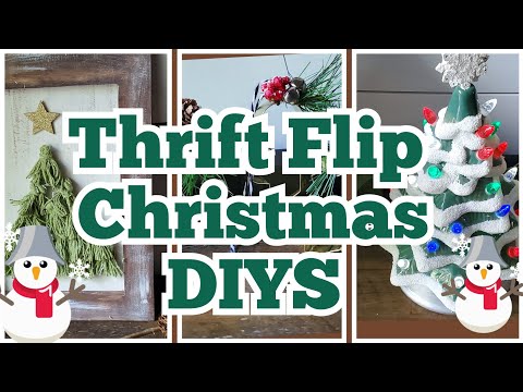 Thrift Flip Christmas DIYs | Mr. and Mrs Clause Travel Around the world