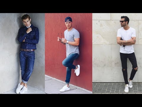 How To Wear White Sneakers/Men's Fashion 2018/2019