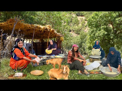 A Taste of Iran's Nomadic Lifestyle: Bread and Kebab in the Mountain Village