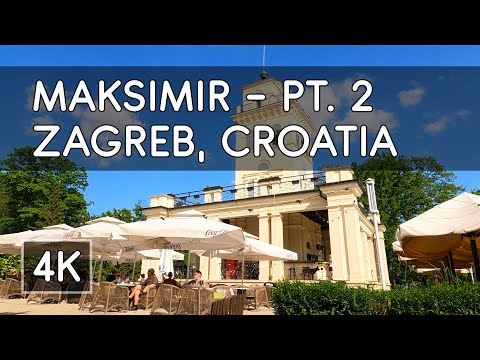 Walking Tour: Maksimir District (Pt. 2) - Zagreb, Croatia - 4K UHD Virtual Travel