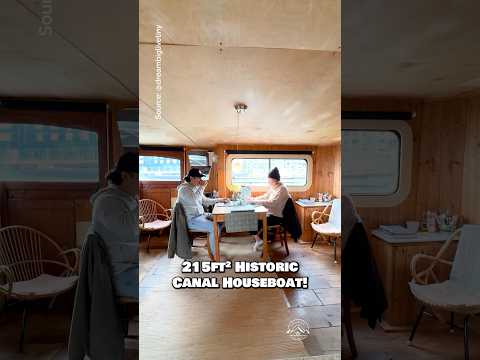 Let’s tour a historic canal #houseboat in the #netherlands 🏡🛶 #housetour #hometour #tinyhouse