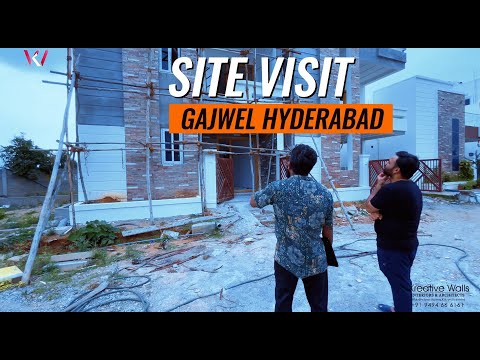 GAJWEL SITE #new #site #visit  surrounding area #home  Front elevation Design works interiors