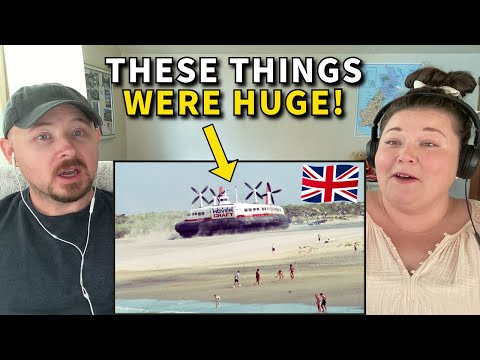 Americans React to the Giant British Hovercraft - These are INSANE!