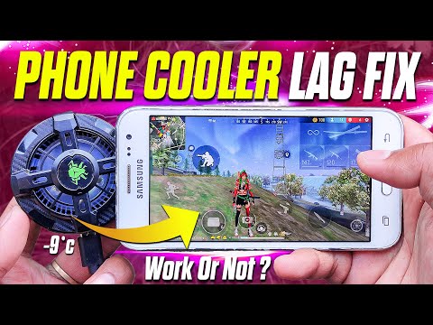 Using Gaming Phone Cooler Free Fire Lag Fix Test!