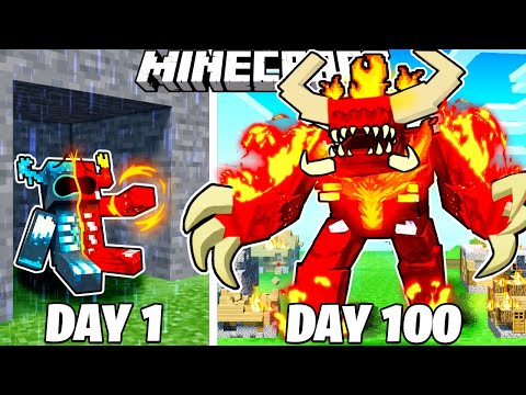 I Survived 100 Days as a FIRE WARDEN in Minecraft!