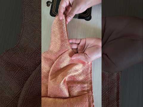 How to stitch perfect neck piping #blouse #shorts #shortvideo