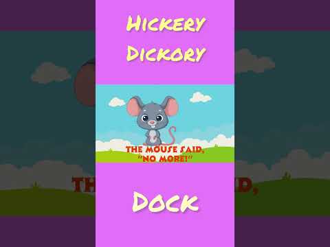 "Hickory Dickory Dock ⏰ | Fun Nursery Rhyme for Kids | Sing Along with the Mouse |  Nursery Rhyme