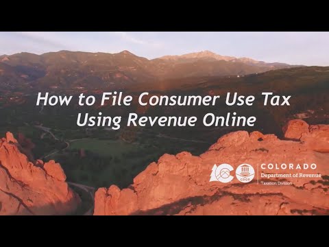 How to File Consumer Use Tax Using Revenue Online