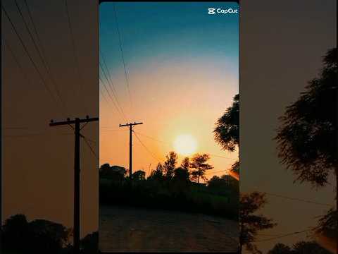 #Sunset in a village #new viral music #youtubeshorts