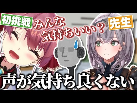 ASMR初挑戦の船長にスパルタ指導するノエル先生【白銀ノエル/宝鐘マリン/ホロライブ切り抜き】