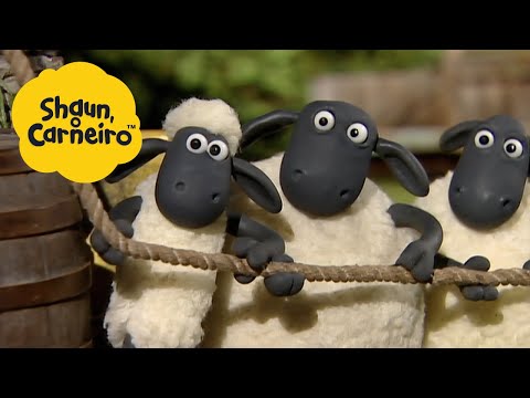 🐑Shaun, o Carneiro [Shaun the Sheep] Cabo-de-guerra 🐑 Hora Especial🐑| Cartoons Para Crianças