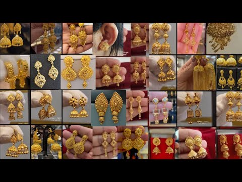 Latest Bridal Gold Earrings designs | Most beautiful Gold Earrings designs | GR Fashion