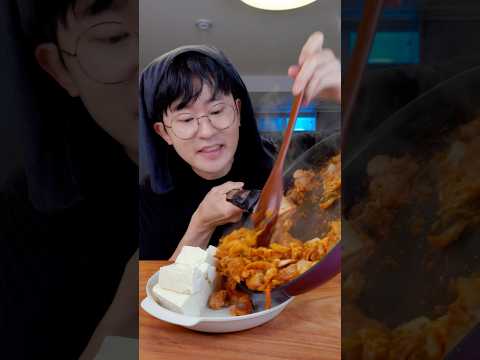 How to make tofu fried kimchi