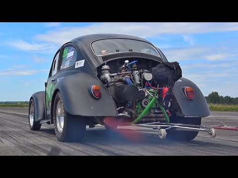 VW Käfer Turbo - 13B Rotary Swapped Beetle Acceleration Sound