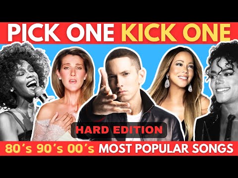 Pick One Kick One - 80s 90s 2000s | Most Popular Songs | Music Quiz